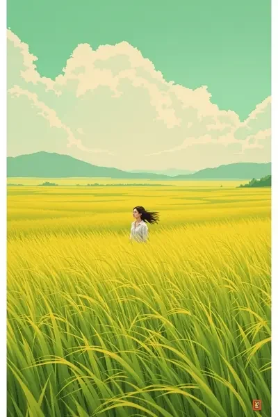 风与青稻 海报